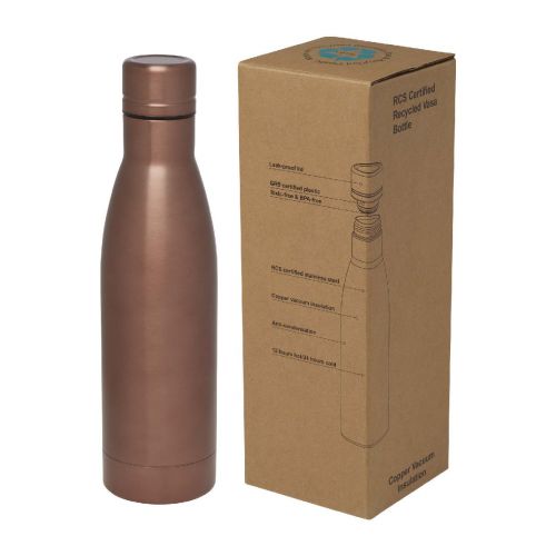 VASA - 500 ml RCS certified recycled stainless steel copper vacuum insulated bottle