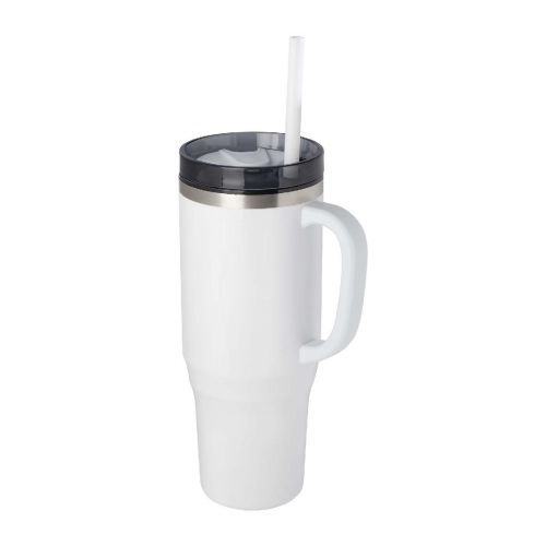 MELBOURNE - 1200 ml RCS certified insulated tumbler with straw