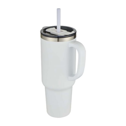 SYDNEY - 1200 ml double wall RCS certified copper vacuum insulated tumbler with straw