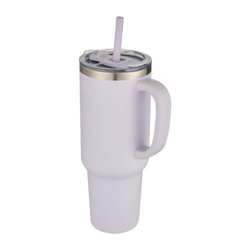 SYDNEY - 1200 ml double wall RCS certified copper vacuum insulated tumbler with straw