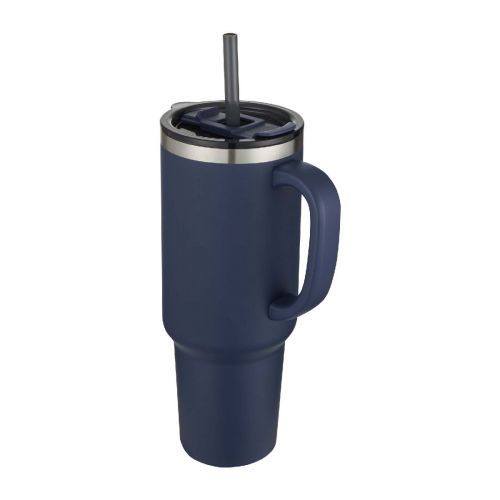 SYDNEY - 1200 ml double wall RCS certified copper vacuum insulated tumbler with straw