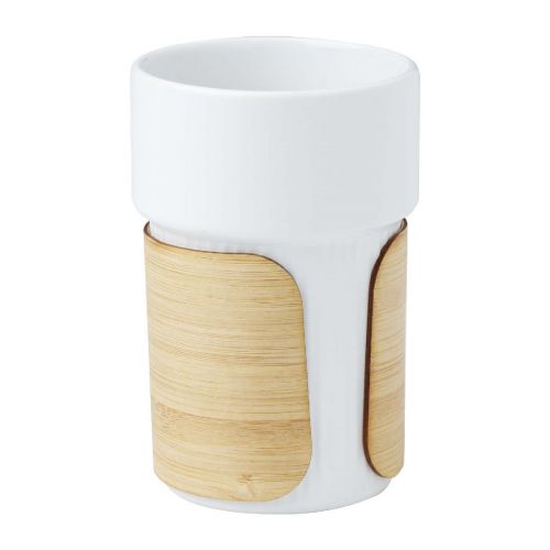 FIKA -Java 330 ml ceramic tumbler with silicone wrap and plastic lid