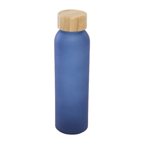 LUME - 500 ml matte soda lime glass bottle with bamboo lid