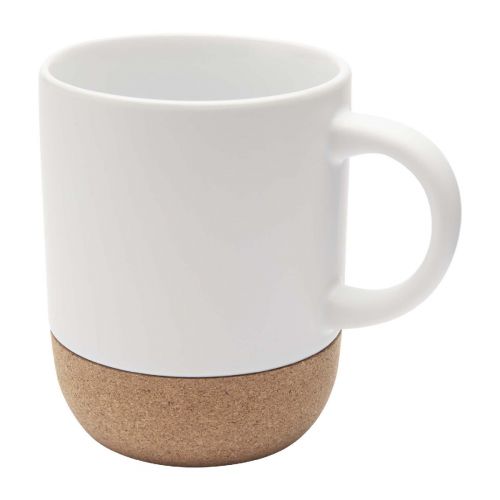 BILLIE - 300 ml ceramic sublimation mug with cork details