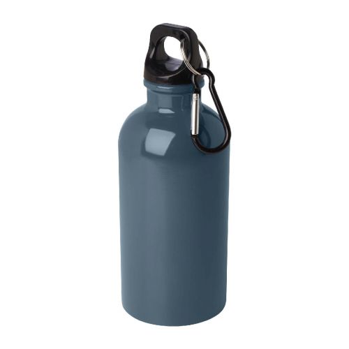OREGON - 400 ml RCS certified single wall stainless steel water bottle with carabiner