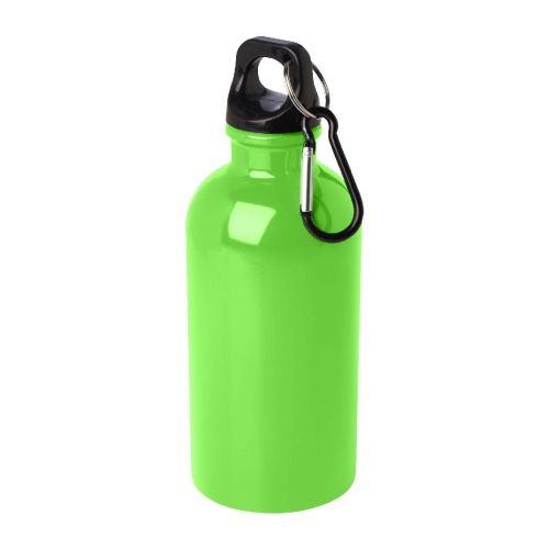 OREGON - 400 ml RCS certified single wall stainless steel water bottle with carabiner