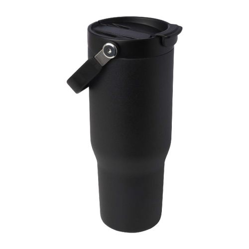 -Oregon 400 ml solid colour RCS recycled plastic water bottle with carabiner
