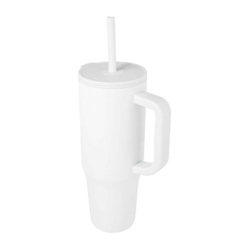 BRADY - 900 ml RCS certified insulated tumbler with silicone straw
