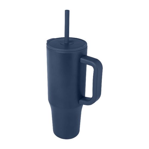 BRADY - 900 ml RCS certified insulated tumbler with silicone straw