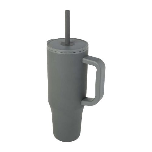 BRADY - 900 ml RCS certified insulated tumbler with silicone straw
