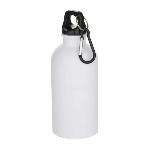BOUNCE -Oregon 400 ml matte RCS recycled single wall stainless steel water bottle with carabiner