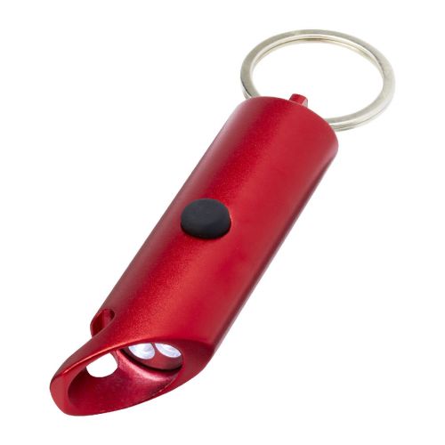 FLARE - RCS recycled aluminium IPX LED light and bottle opener with keychain