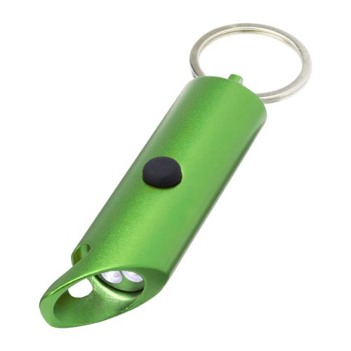 FLARE - RCS recycled aluminium IPX LED light and bottle opener with keychain