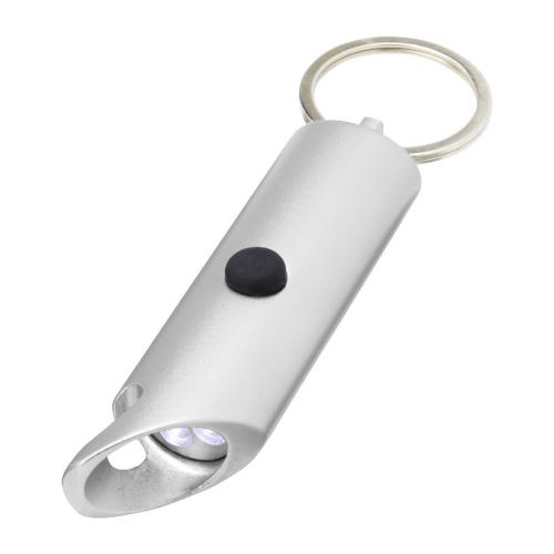 FLARE - RCS recycled aluminium IPX LED light and bottle opener with keychain