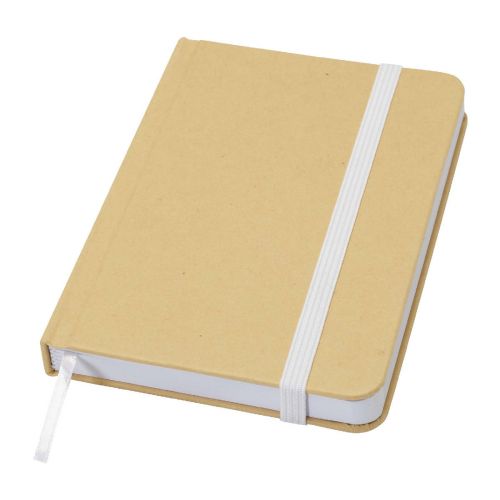 REED - A6 recycled hard cover notebook with plain pages
