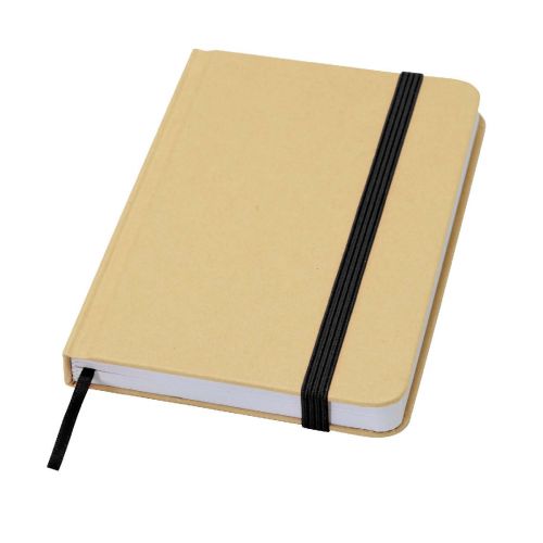 REED -Teak A5 recycled hard cover notebook with lined pages