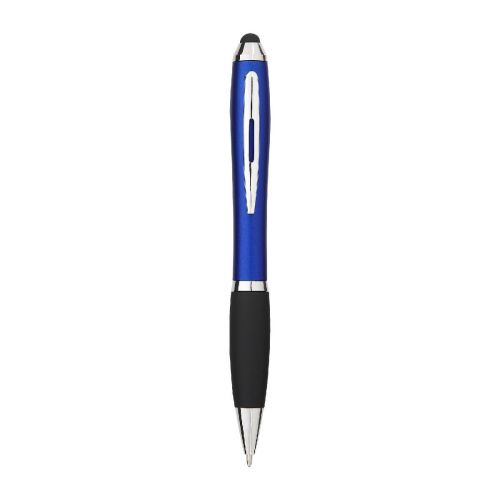 NASH - coloured stylus ballpoint pen with black grip (blue ink)