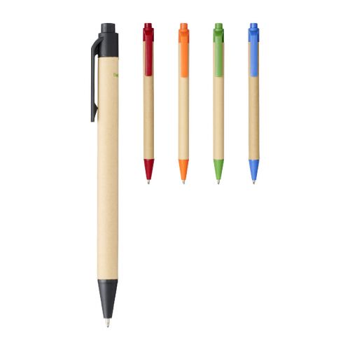 BERK - recycled carton and corn plastic ballpoint pen (black ink)