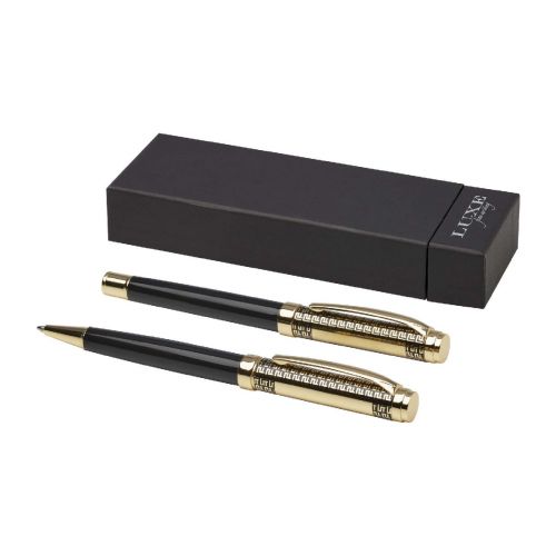 LEGATO - ballpoint and rollerball pen set (blue ink)