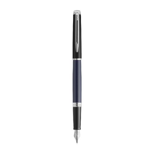 HEMISPHERE - colour blocking fountain pen with palladium trim (blue ink)