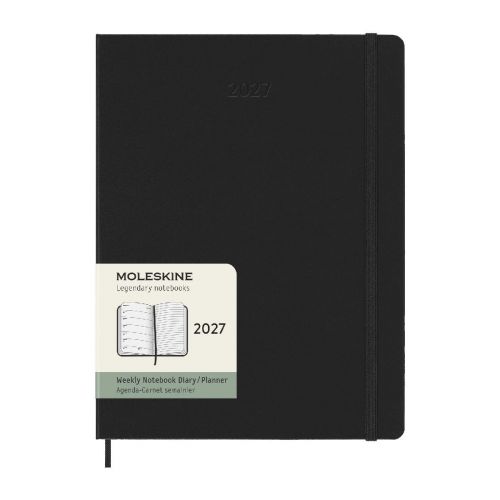 MOLESKINE - hard cover 12 month XL weekly planner