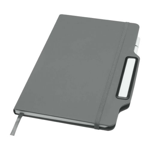 NEXUS - A5 hard cover notebook with pen and pencil combo (black ink)