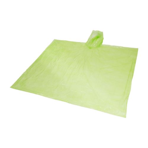 MAYAN - recycled plastic disposable rain poncho with storage pouch