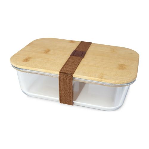 ROBY -Tite 700 ml stainless steel lunch box with bamboo lid