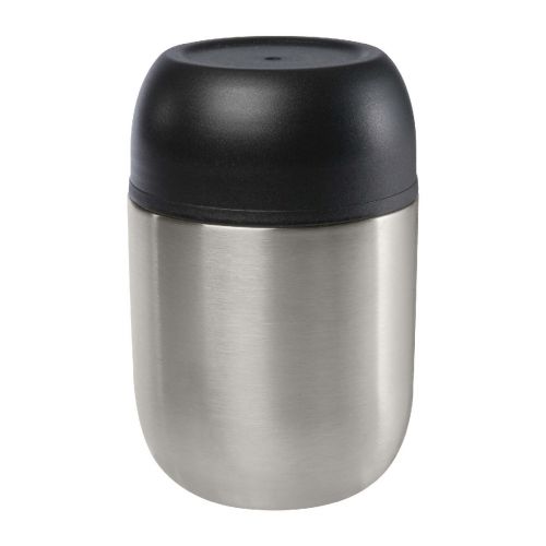 SUPO - 480 ml double-walled recycled stainless steel lunch pot with foldable spoon