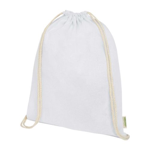 ORISSA - 140 g/m² organic cotton drawstring bag 5L