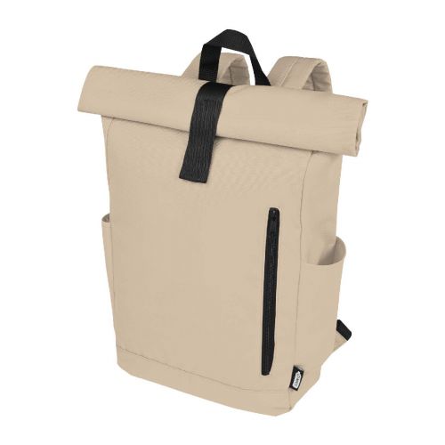 BYRON - 15.6" GRS RPET roll-top backpack 18L