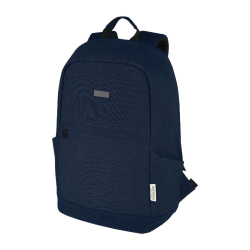 JOEY - 15.6" GRS recycled canvas anti-theft laptop backpack 18L