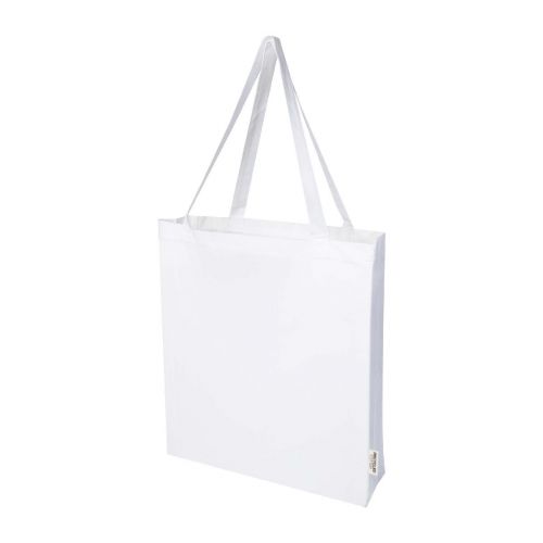 MADRAS - 140 g/m² GRS recycled cotton gusset tote bag 12L