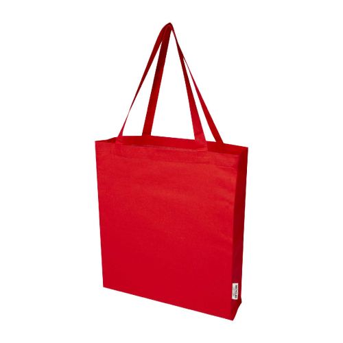 MADRAS - 140 g/m² GRS recycled cotton gusset tote bag 12L