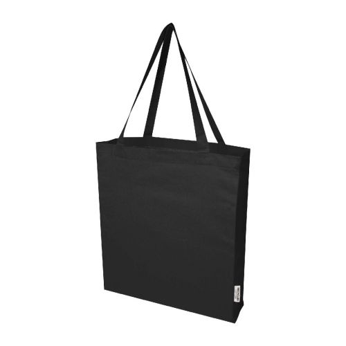 MADRAS - 140 g/m² GRS recycled cotton gusset tote bag 12L