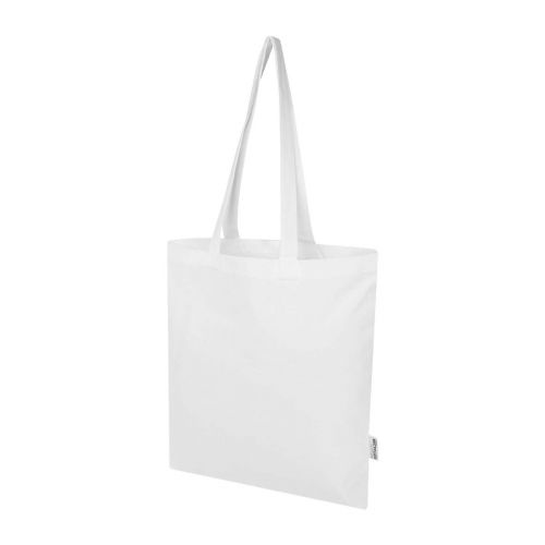 MADRAS BLEND - 140 g/m² GRS recycled cotton tote bag 7L