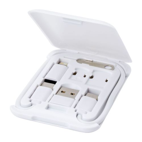 SAVVY - recycled plastic modular charging cable with phone holder