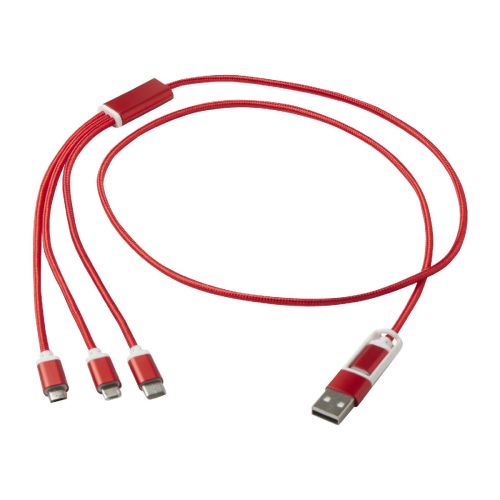 VERSATILE - 5-1 recycled aluminium charging cable