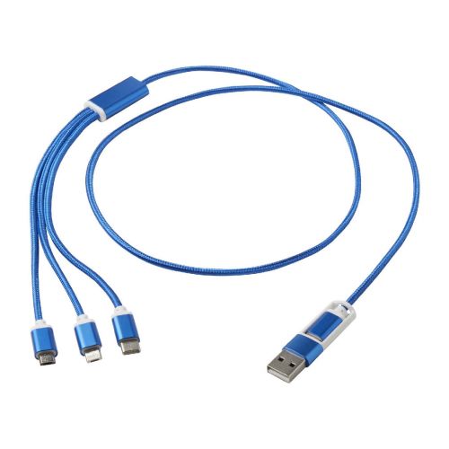 VERSATILE - 5-1 recycled aluminium charging cable