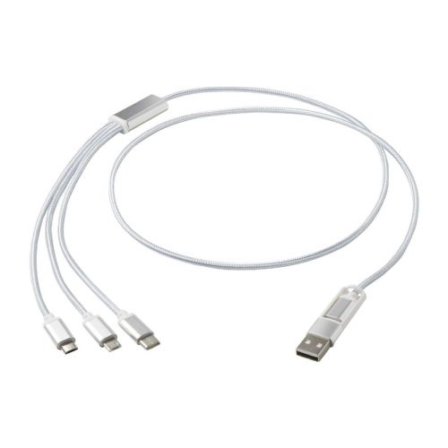VERSATILE - 5-1 recycled aluminium charging cable
