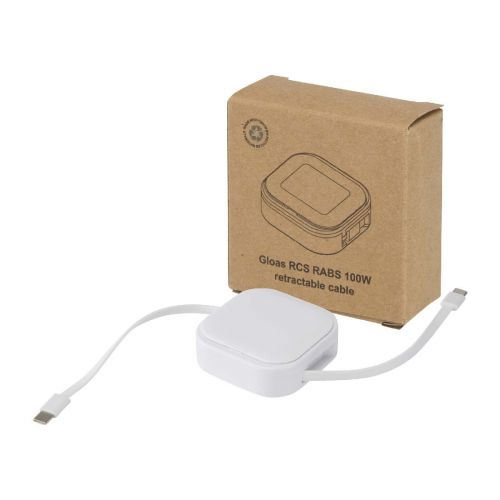 -Gaia 4-port USB hub with USB-A and Type-C output and dual input - made from recycled plastic