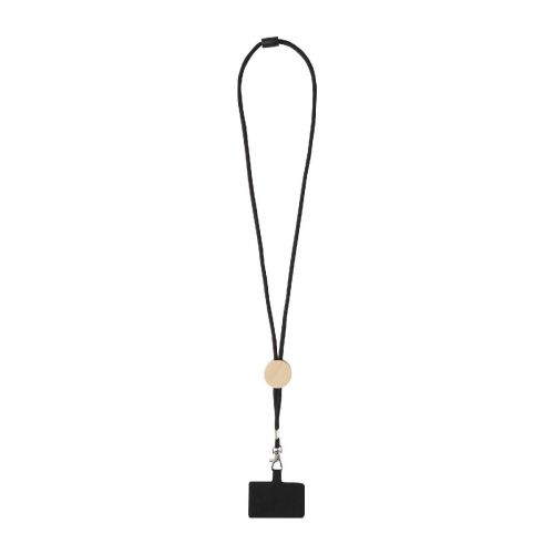 ADHAB -Franz recycled plastic smartphone lanyard with built-in data sync and 65W fast charge 5-in-1 cable