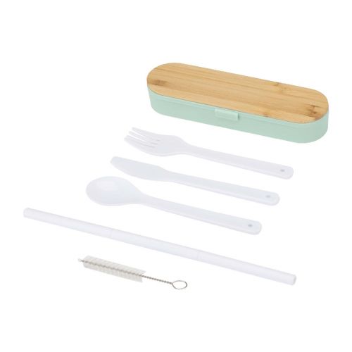 RUNA - cutlery set with bamboo lid
