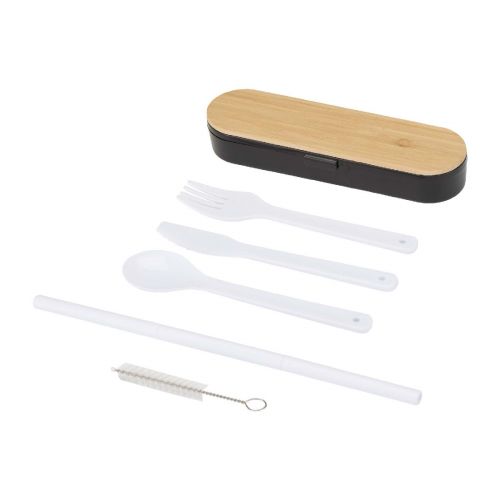 RUNA - cutlery set with bamboo lid