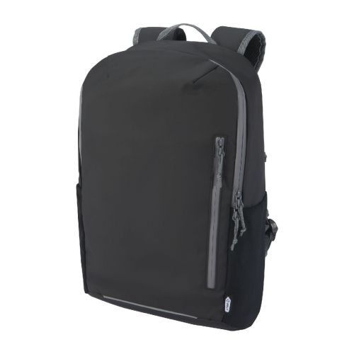 AQUA - 15" GRS recycled water resistant laptop backpack 21L