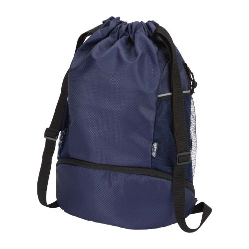 NOMAD - GRS recycled sports drawstring bag with bottom compartment 18L