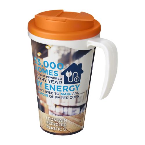 -Brite-Americano® Grande 350 ml mug with spill-proof lid