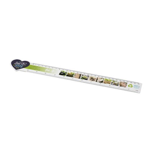 TAIT - 30cm heart-shaped recycled plastic ruler
