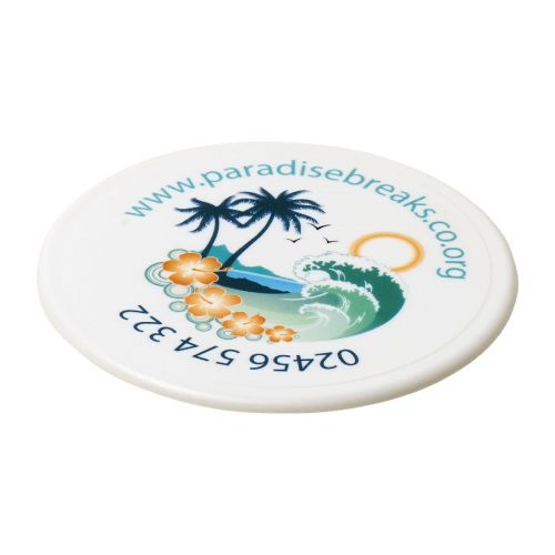 RENZO - round plastic coaster