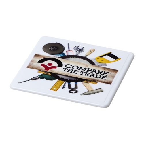 RENZO - square plastic coaster